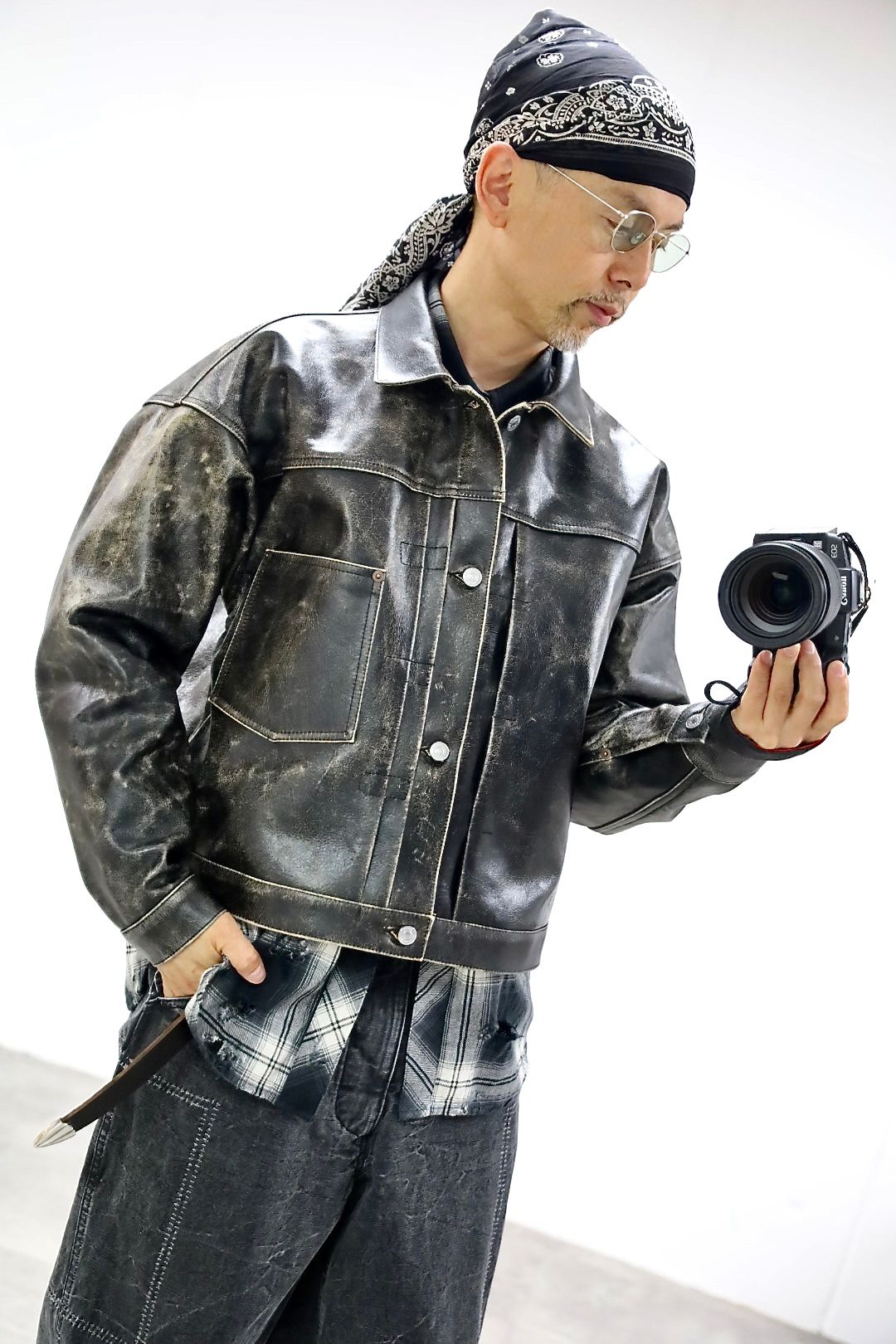 ©SAINT M×××××× セントマイケル 26SS BBJ_LEATHER JACKETスタイル