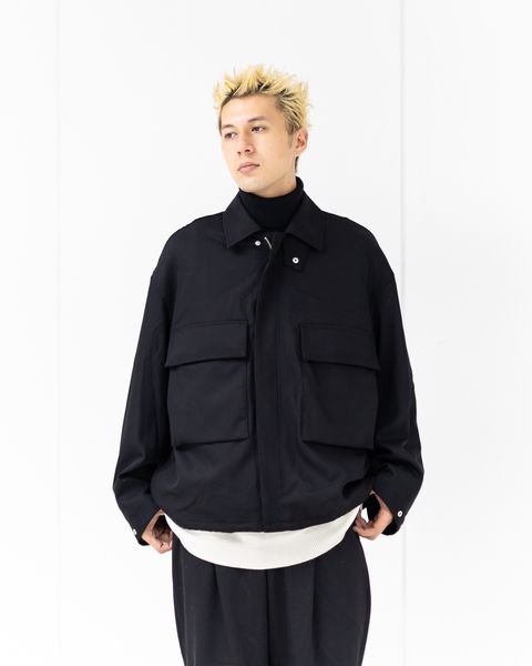 グラフペーパー 25AW Techno Wool Nylon Field Jacket(GM253-30315)BLACK☆9月27日(土)発売！