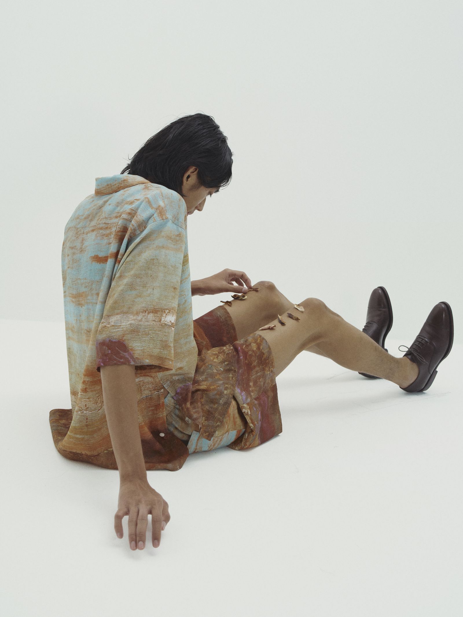 YOKE - ヨーク24SS LANDSCAPE PRINTED OPEN COLLAR SHIRT