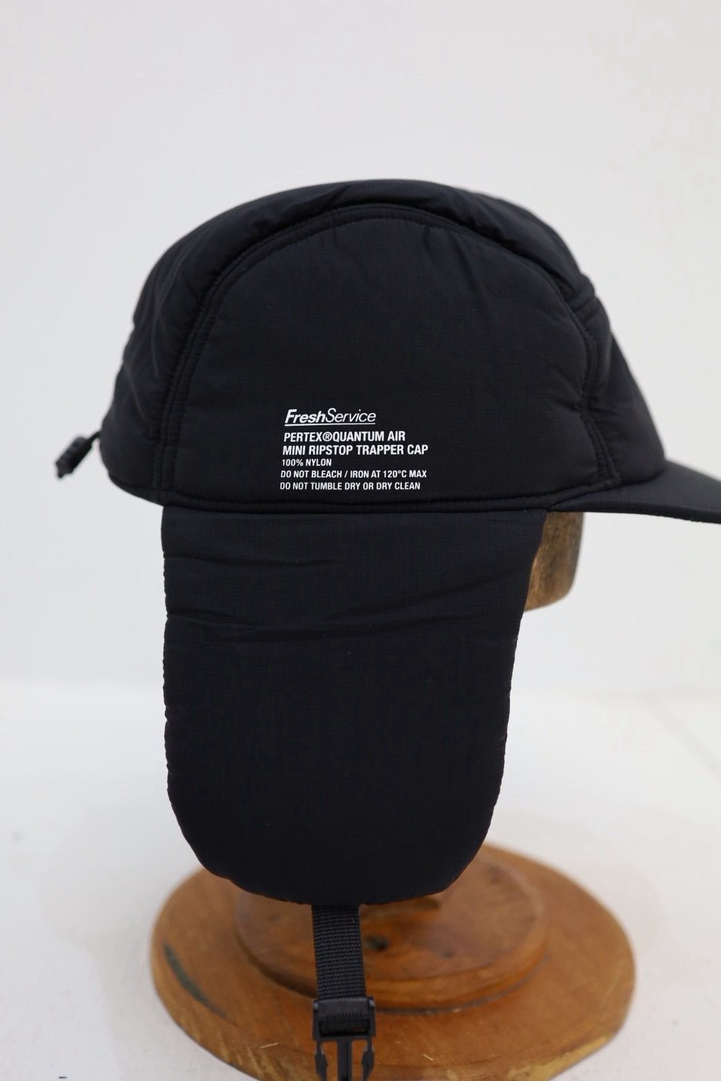 フレッシュサービス 26AW  PERTEX® QUANTUM AIR MINI RIPSTOP TRAPPER CAP(FSP263-90311)BLACK☆10月10日(土)新作発売！
