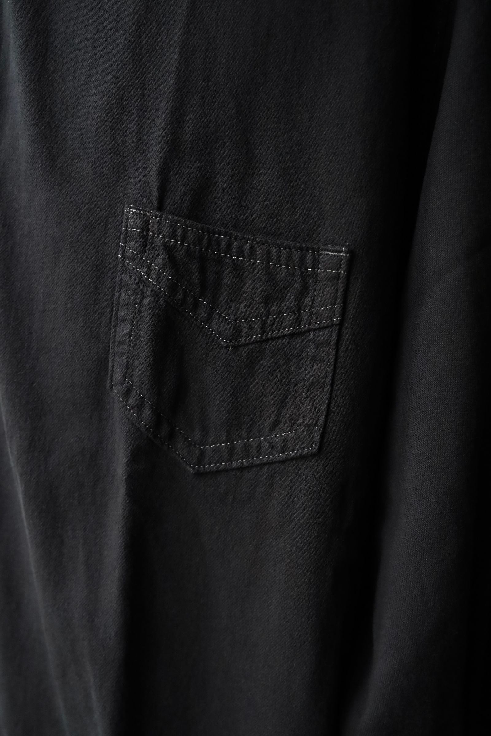 ファウンダ 25AW BLACK DYED DENIM SHIRT (015FD252023)BLACK