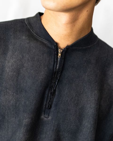 A.PRESSE Vintage Half Zip Rib Collar Sweatshirt 8月23日(土)新作発売！