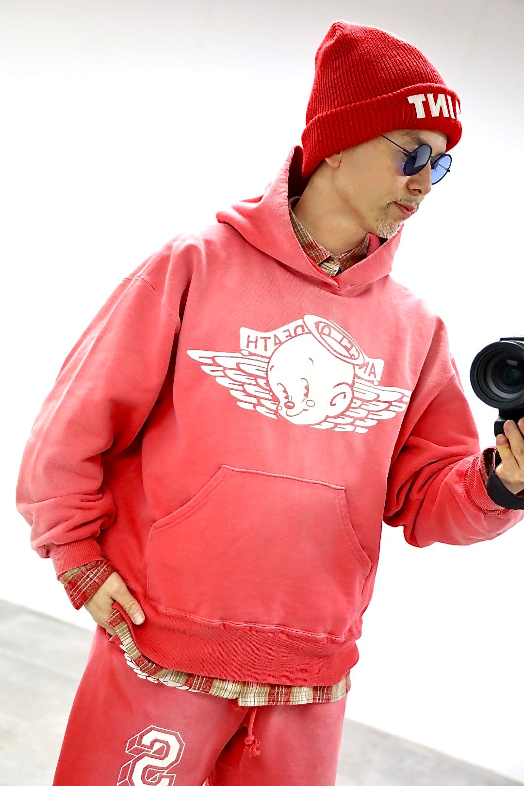 ©SAINT M×××××× セントマイケル 26SS BABY MICHAEL HOODIE"RED"スタイル