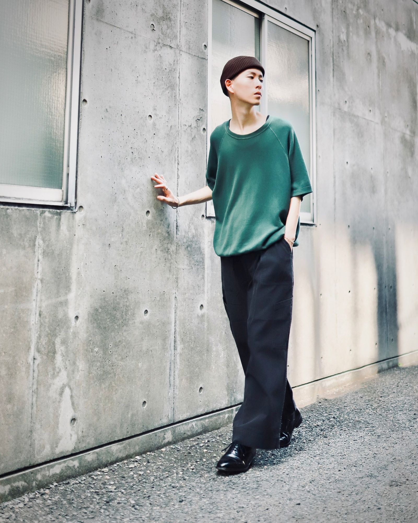 A.PRESSE 23aw USAF Hemmed Bottoms ブラック-