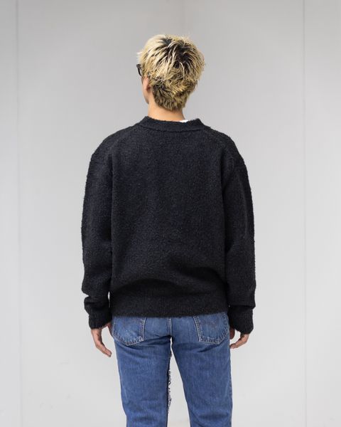 A.PRESSE Cashmere Mole Yarn Cardigan MARKスタイル