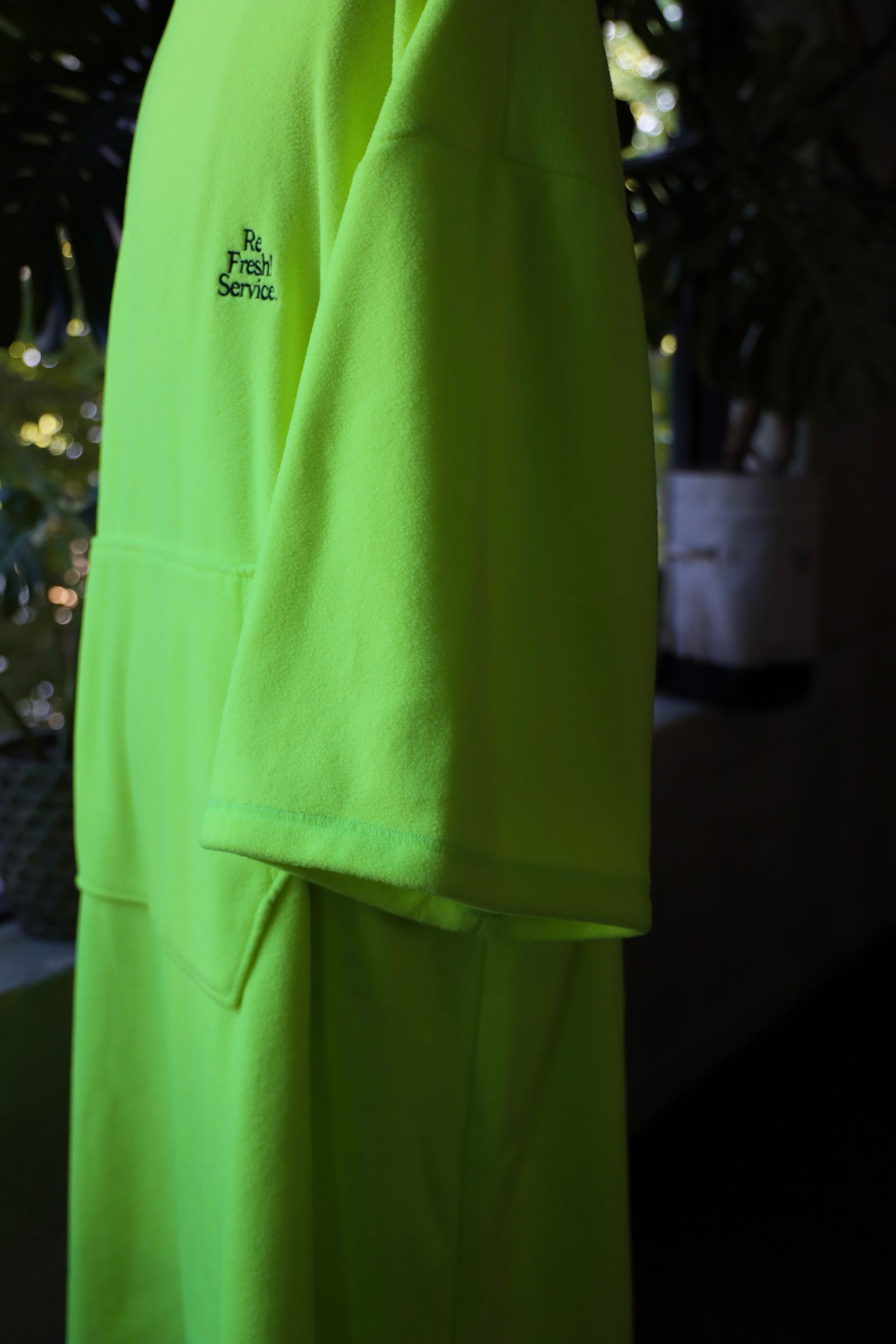 ReFresh!Service.  FLEECE SAUNA PONCHO(NEON YELLOW)★再販しました！