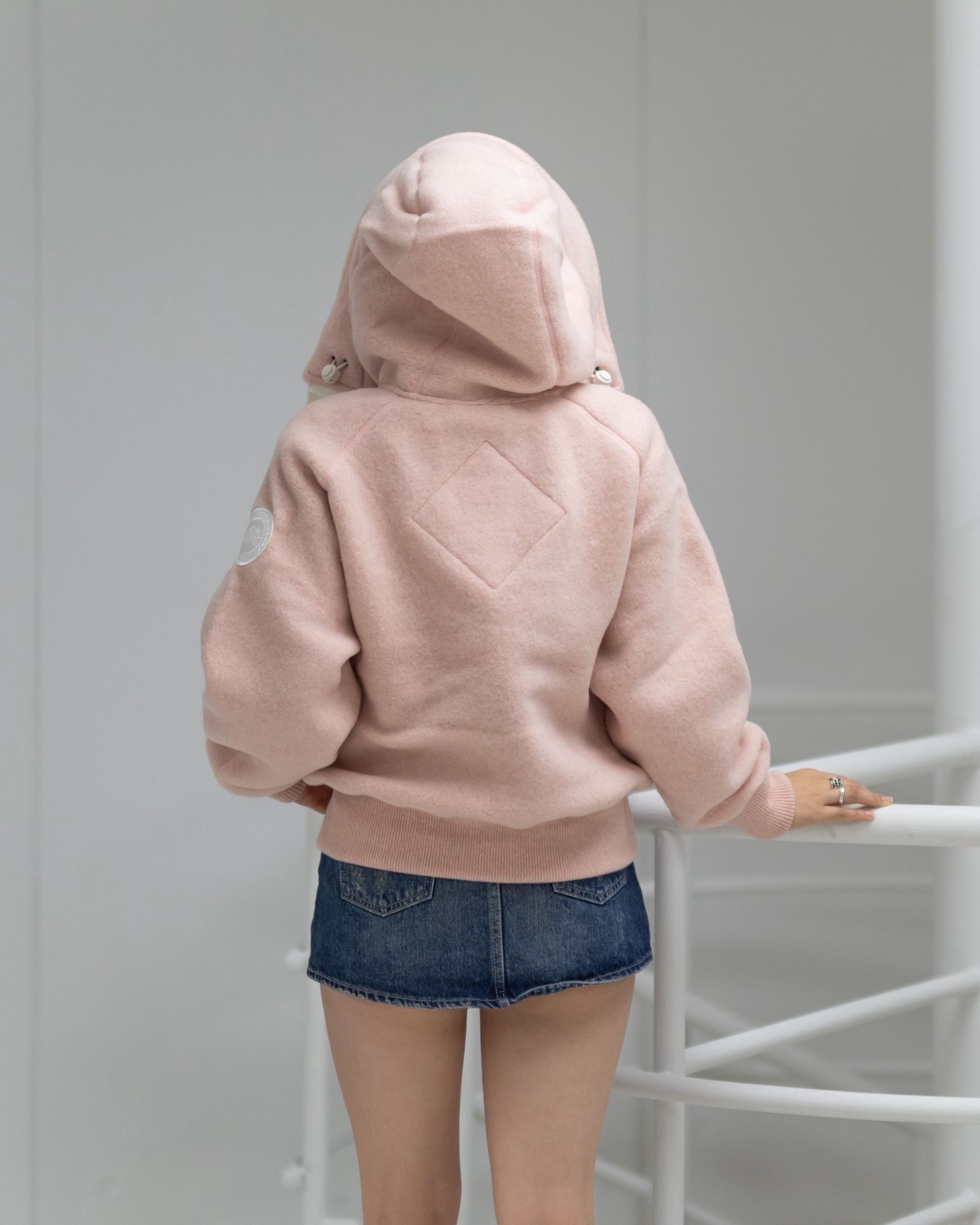 カナダグース レディース Chilliwack Fleece Bomber White Label(7102WW)Vintage Rose☆新作発売！