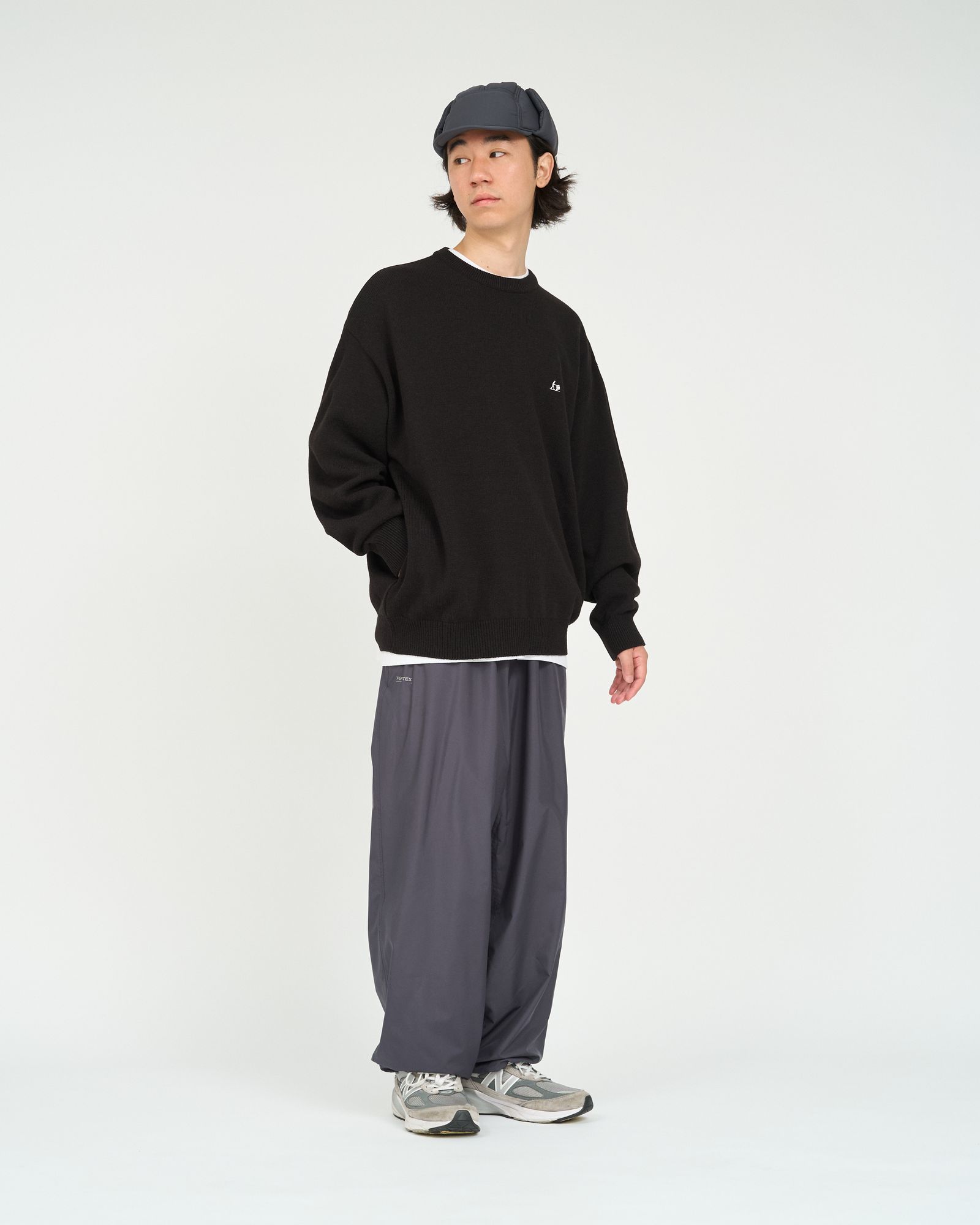 フレッシュサービス 26AW THERMAL JERSEY CREW NECK KNIT(FSC263-80007)BLACK☆10月17日(土)新作発売！