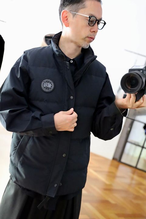 CANADA GOOSE Garson Vest Black Labelスタイル