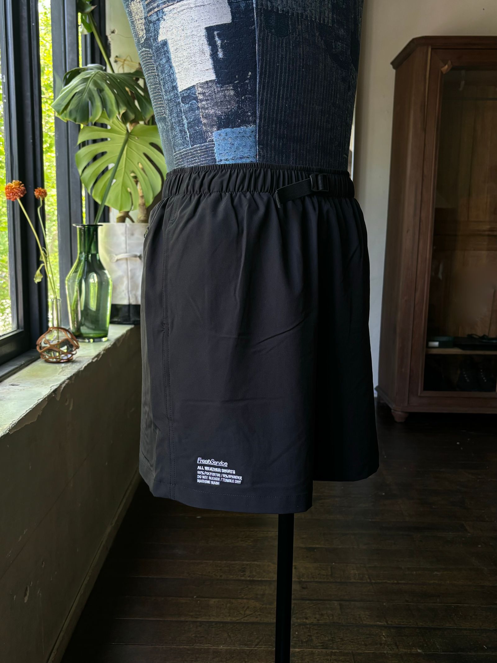 フレッシュサービス ALL WEATHER SHORTS (BLACK)