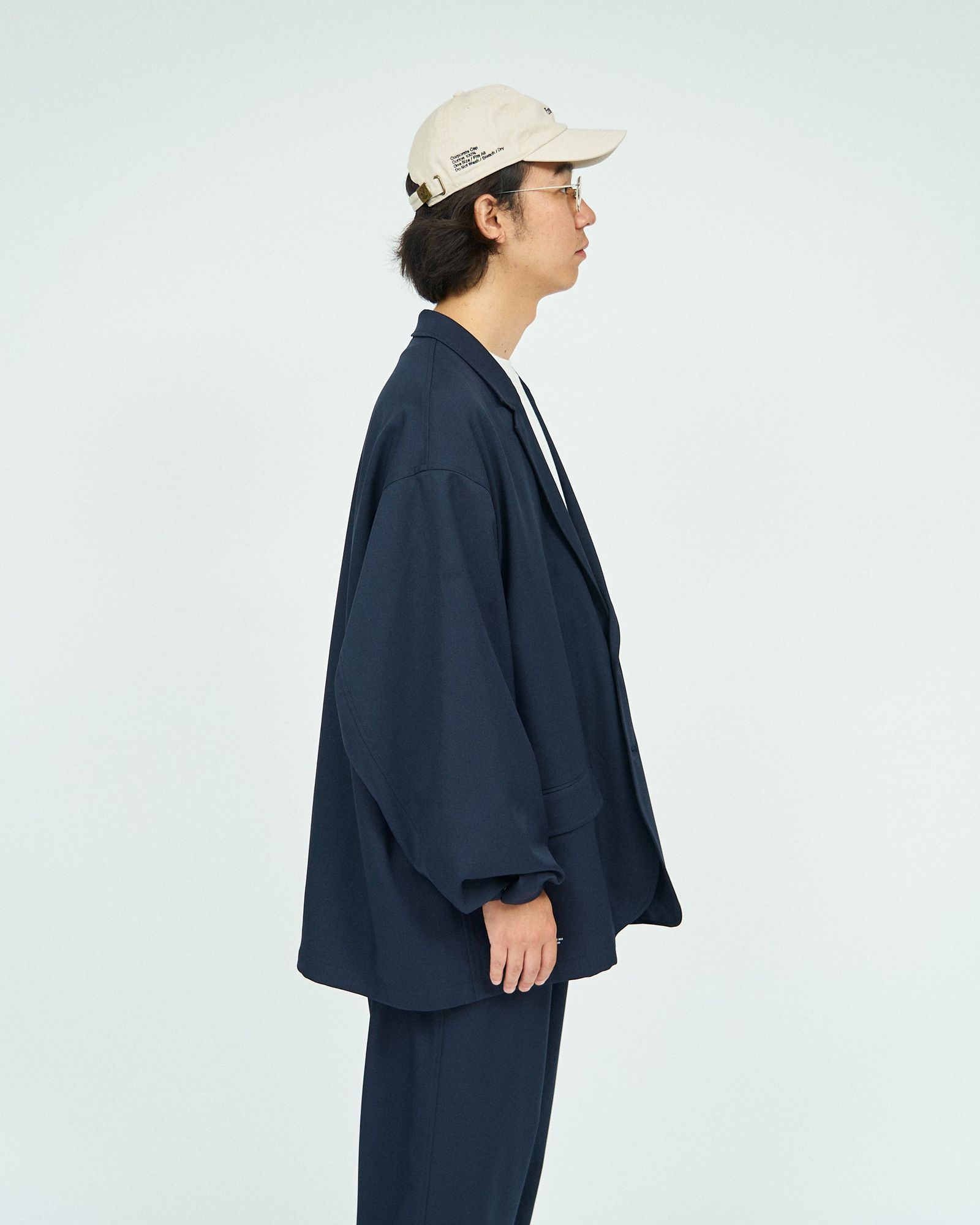 フレッシュサービス WOOLY TWILL JACKET (FSC243-20177)NAVY