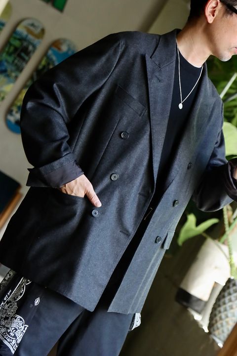 アプレッセ23AW Double Breasted Jacket(23AAP-01-21M)CHARCOAL☆8月26日発売！