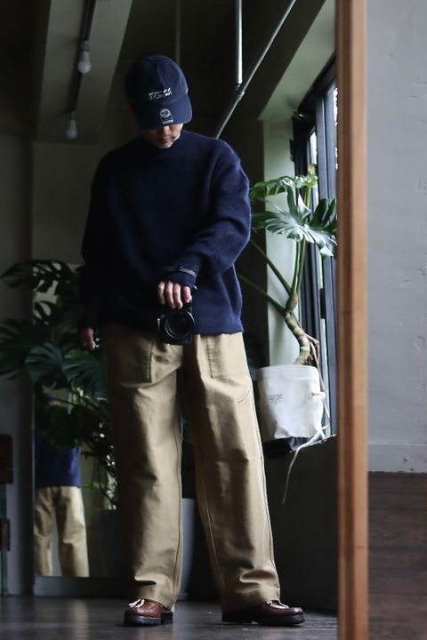 blurhms 22FW Wool Alpaka Napping Knitスタイル.2022.9.25.
