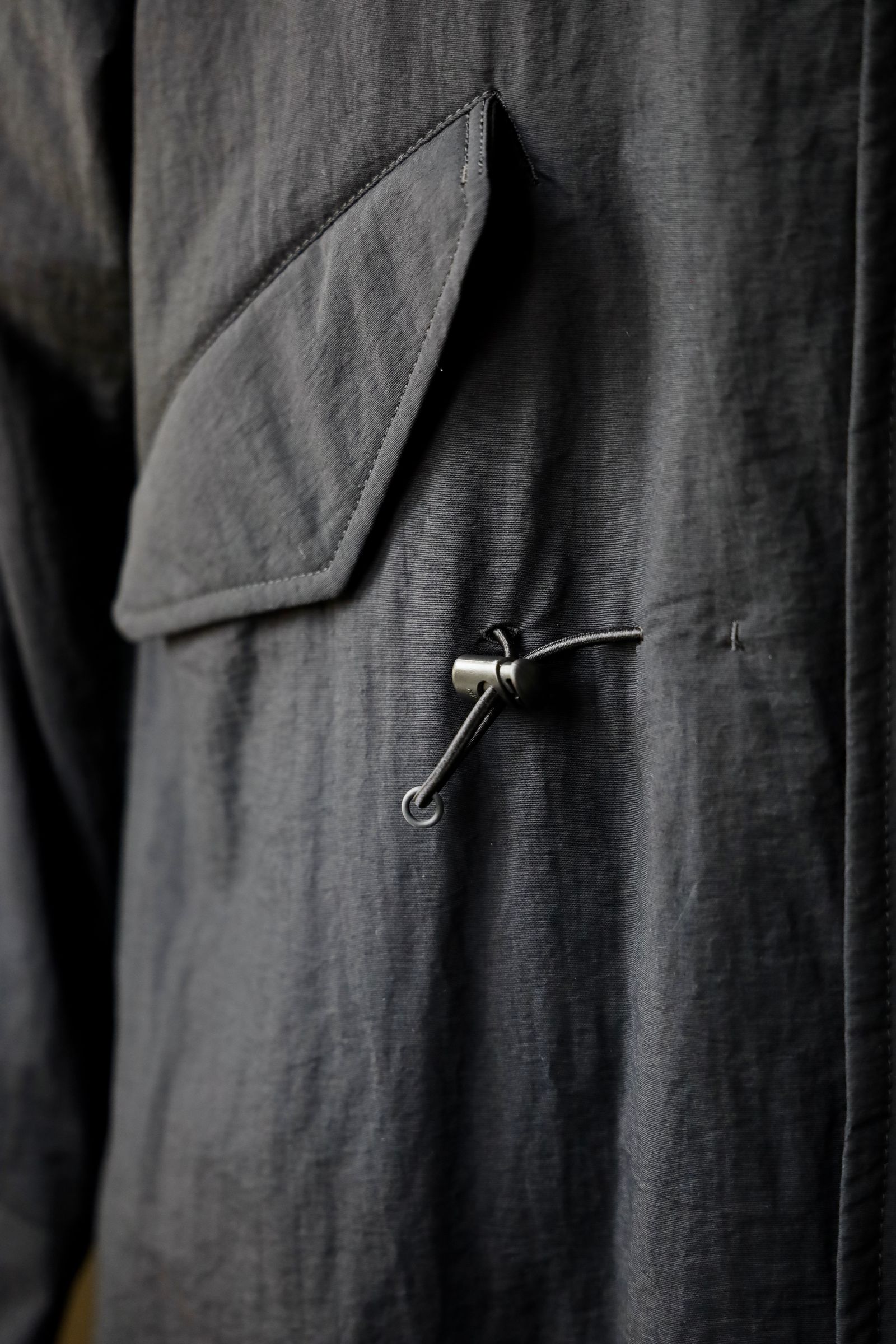 イカ アキラ　　2022SS Y's ワイズ　フード付きモッズコート Y's for men MODS COAT WITH TOGGLE BUTTON / SMOOTH FLANNEL
