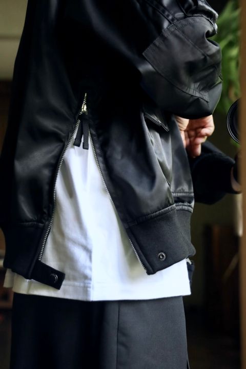 COMME des GARCONS HOMMEナイロンツイルミリタリージャケットスタイル.2024.8.3.