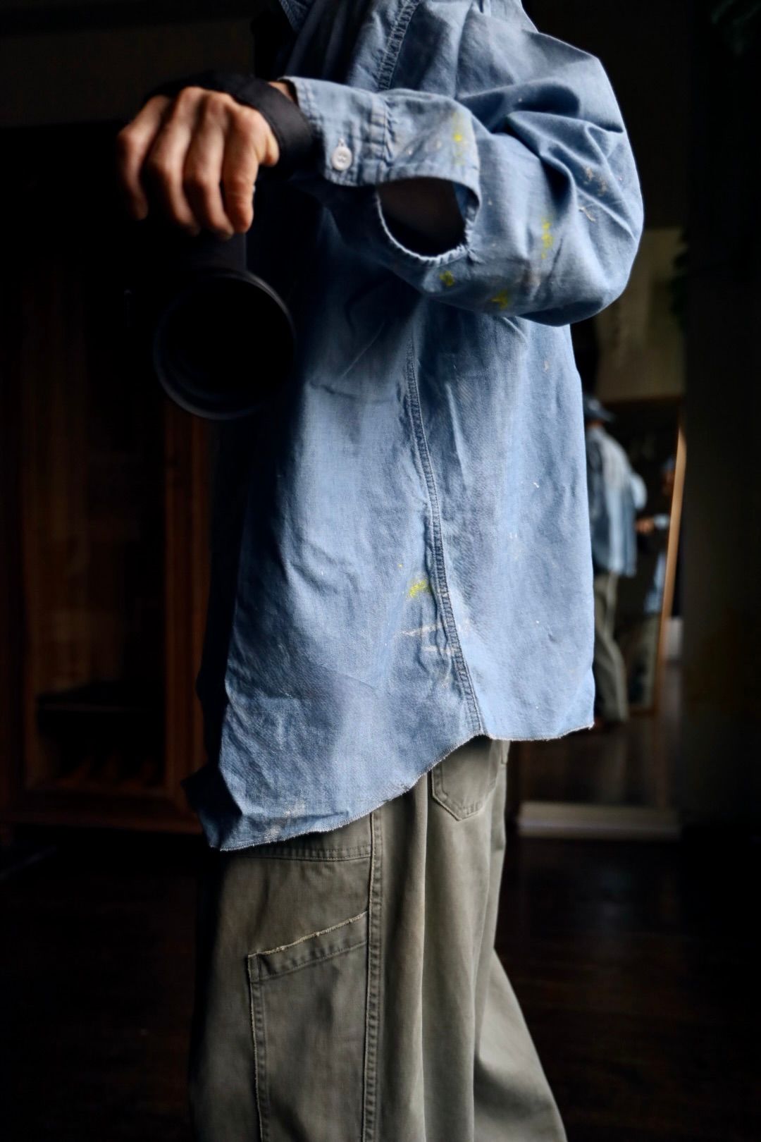 BOW WOW STATE PRISON CHAMBRAY SHIRTSスタイル