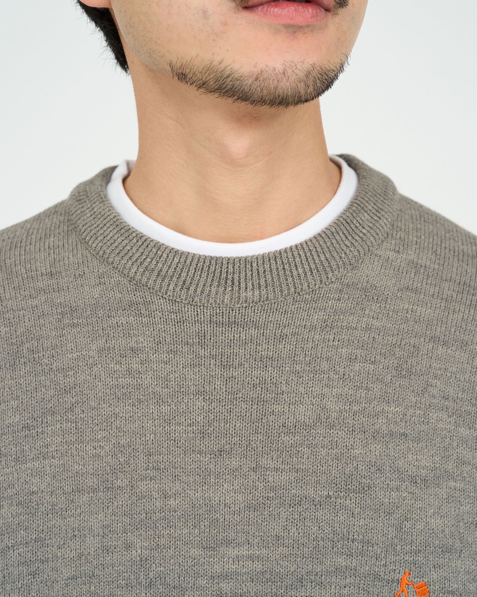 フレッシュサービス 26AW THERMAL JERSEY CREW NECK KNIT(FSC263-80007)GRAY☆10月17日(土)新作発売！