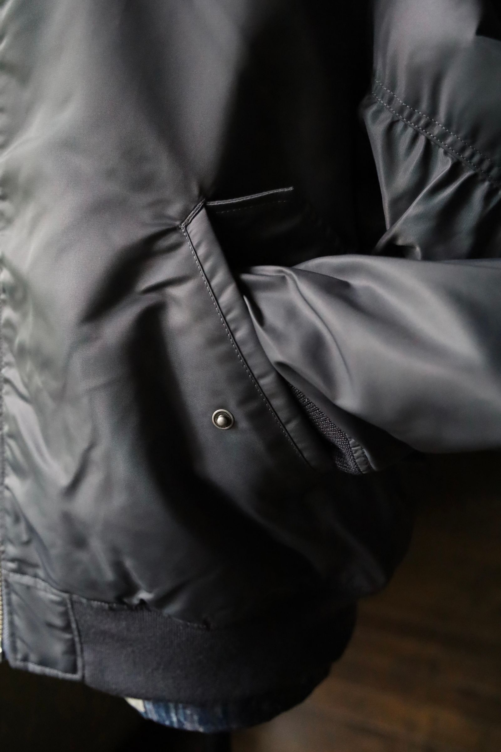 セダンオールパーパス FW24 Reversible CORDURA Flight Jacket(SD24F-JK05) Wolf Grey × Black