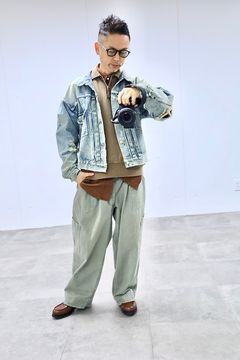 A.PRESSE 2026 STYLE1 Vintage Half Zip Sweatshirt"BROWN"スタイル