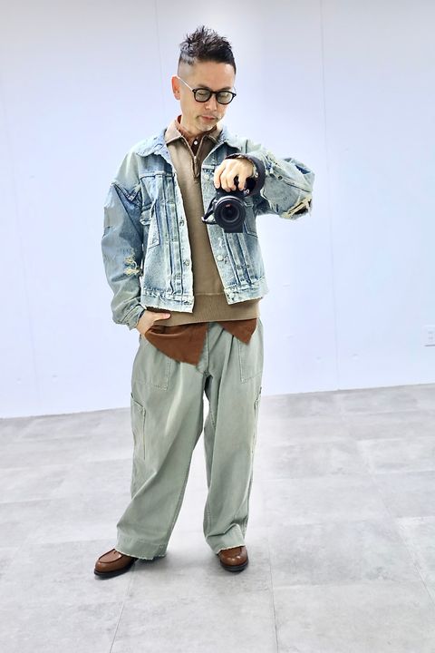 A.PRESSE 2026 STYLE1 Vintage Half Zip Sweatshirt"BROWN"スタイル