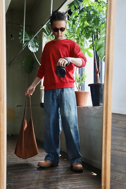 A.PRESSE US ARMY DUNGAREE DENIM TROUSERSスタイル2025.5.10.