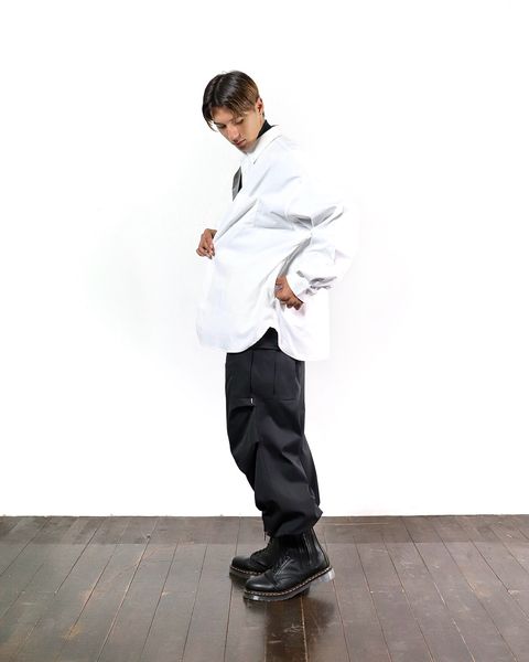 FreshService フレッシュサービスDRY OXFORD CORPORATE L/S B.D.SHIRT"WHITE"スタイル