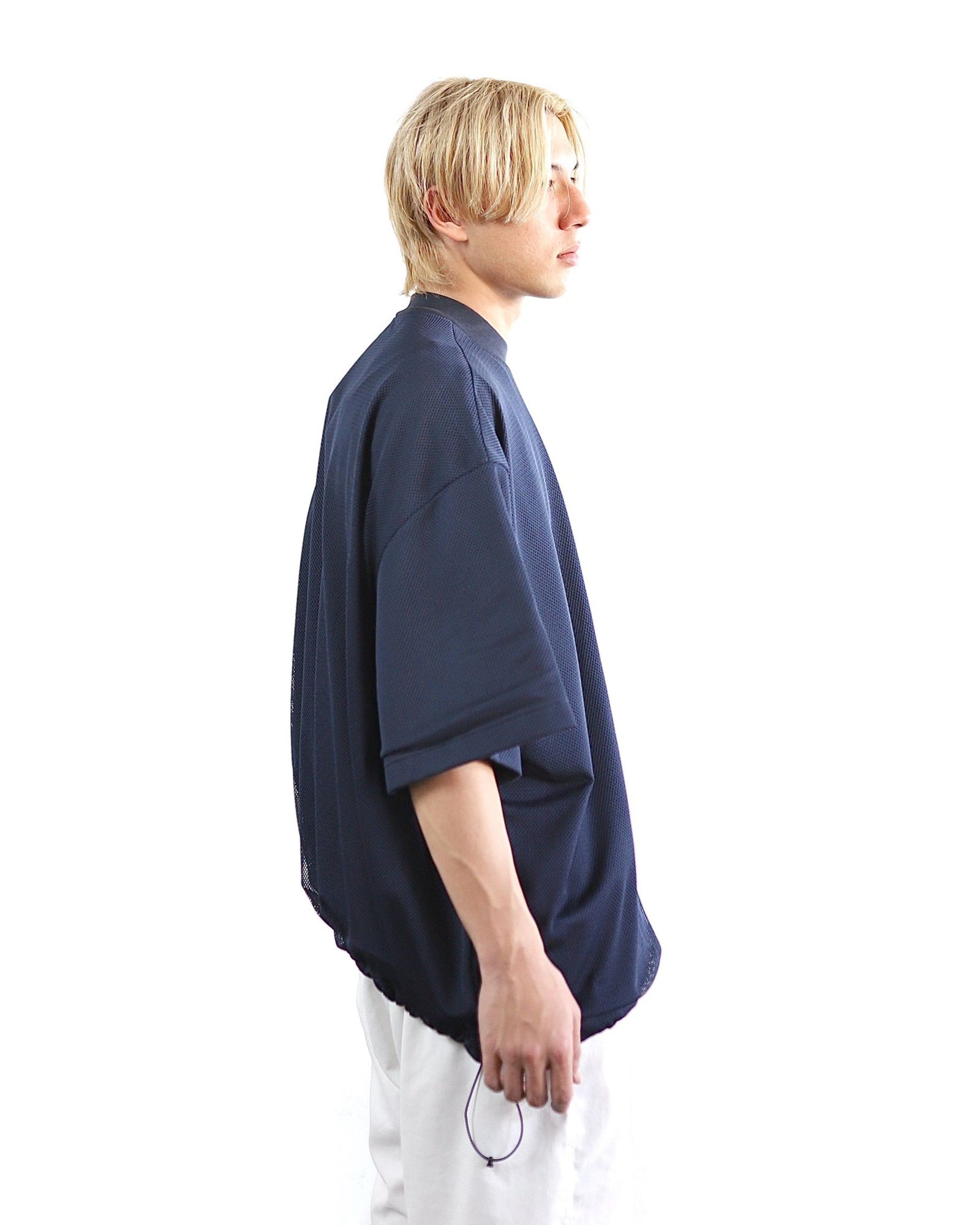 イズネス 24SS BALLOON DOUBLE LAYERED MESH SHORT SLEEVE T-SHIRT style 2024.4.13