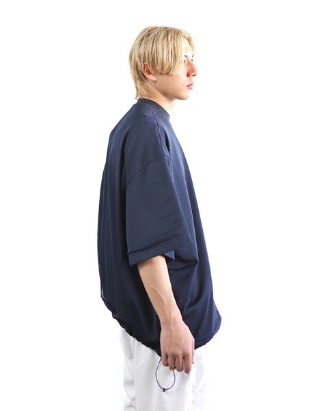 イズネス 24SS BALLOON DOUBLE LAYERED MESH SHORT SLEEVE T-SHIRT style 2024.4.13