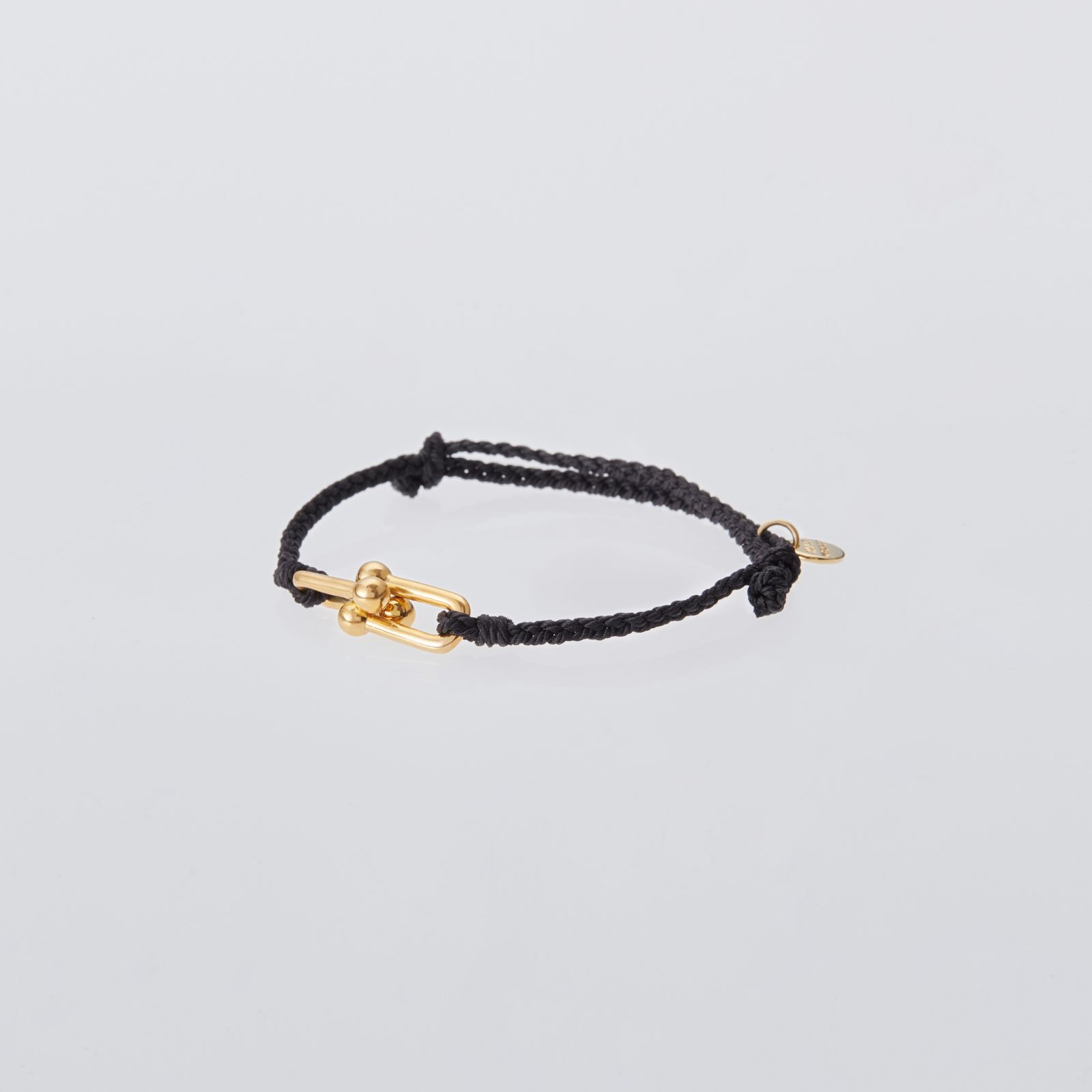 XOLO JEWELRY ショロジュエリー / Homage Link Silk Code Bracelet -Gold-(BLACK)☆11月15日(土)再入荷！