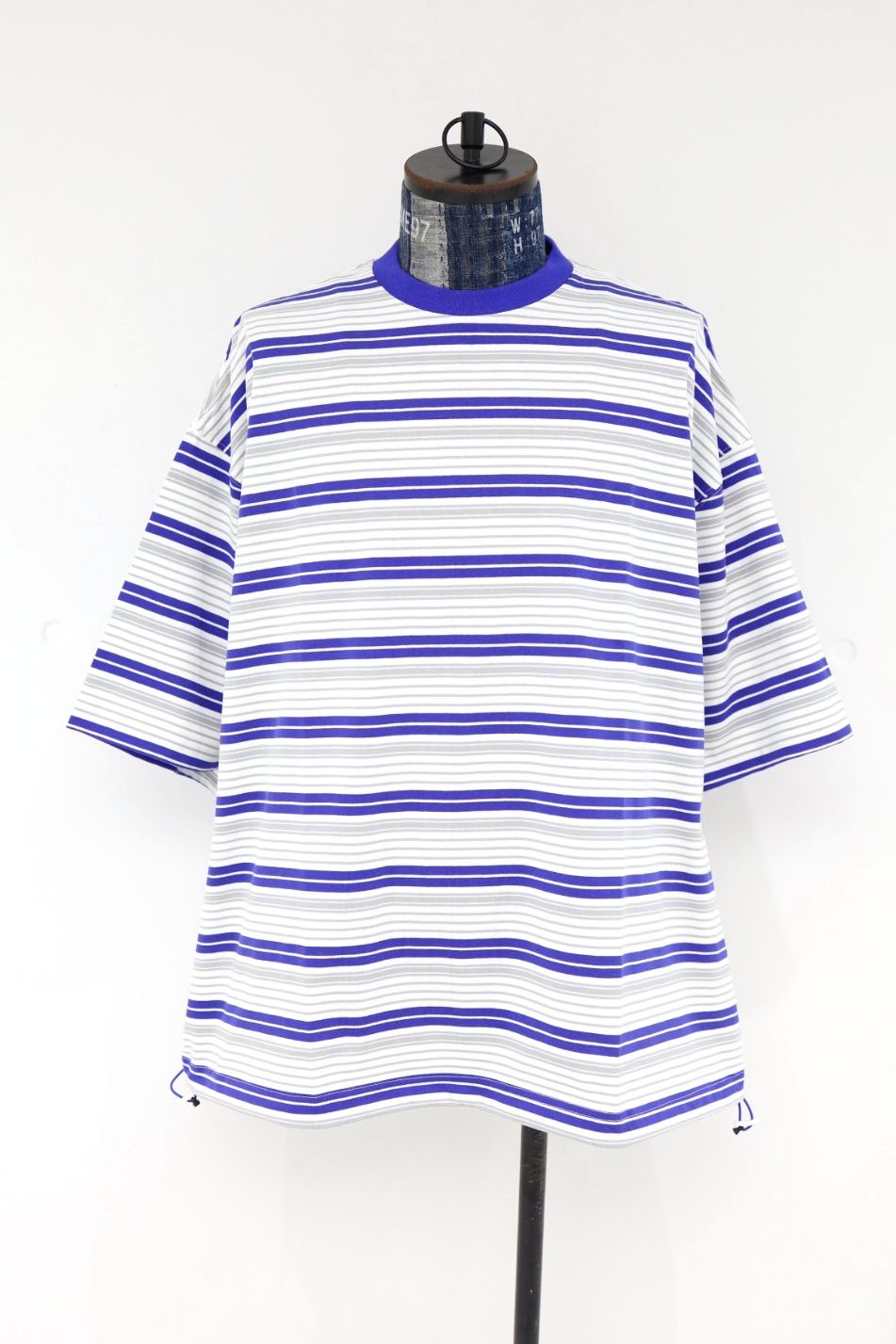 is-ness 26SS Border Balloon T-Shirt(26SS_48_1008SST01-B)WHITE x BLUE☆新作発売！