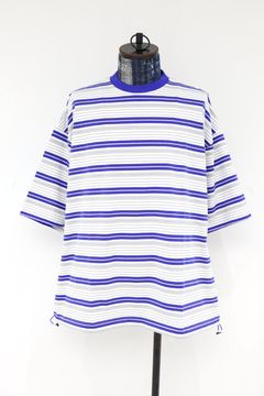 is-ness 26SS Border Balloon T-Shirt(26SS_48_1008SST01-B)WHITE x BLUE☆新作発売！