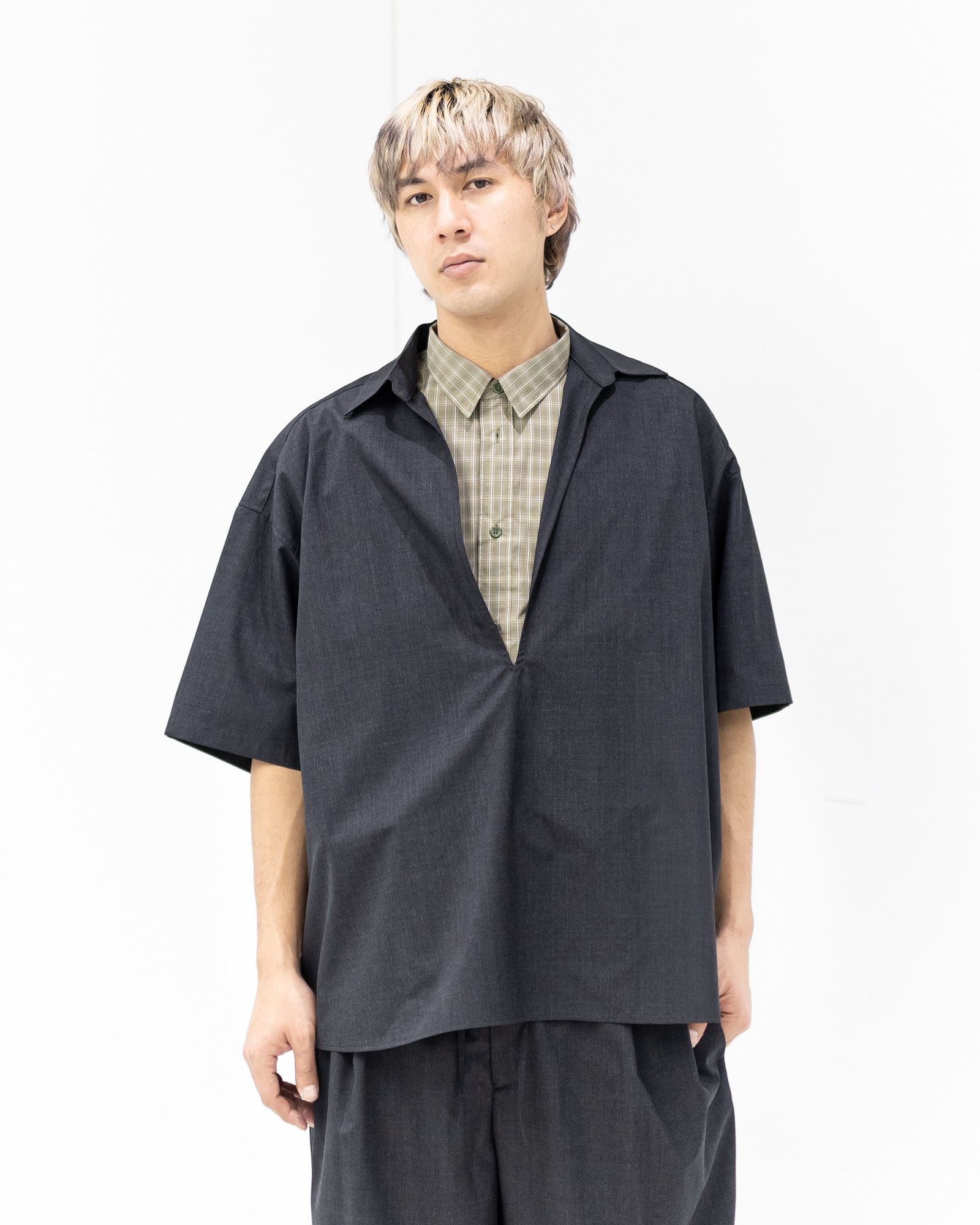 Graphpaper Fine Wool Heather S/S Skipper Shirt 2月21日(土)新作発売！