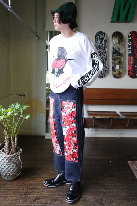 KIDILL×SKOLOCT L/S T-SHIRTS (KLSKT03) "WHITE" style.2021.1.23.