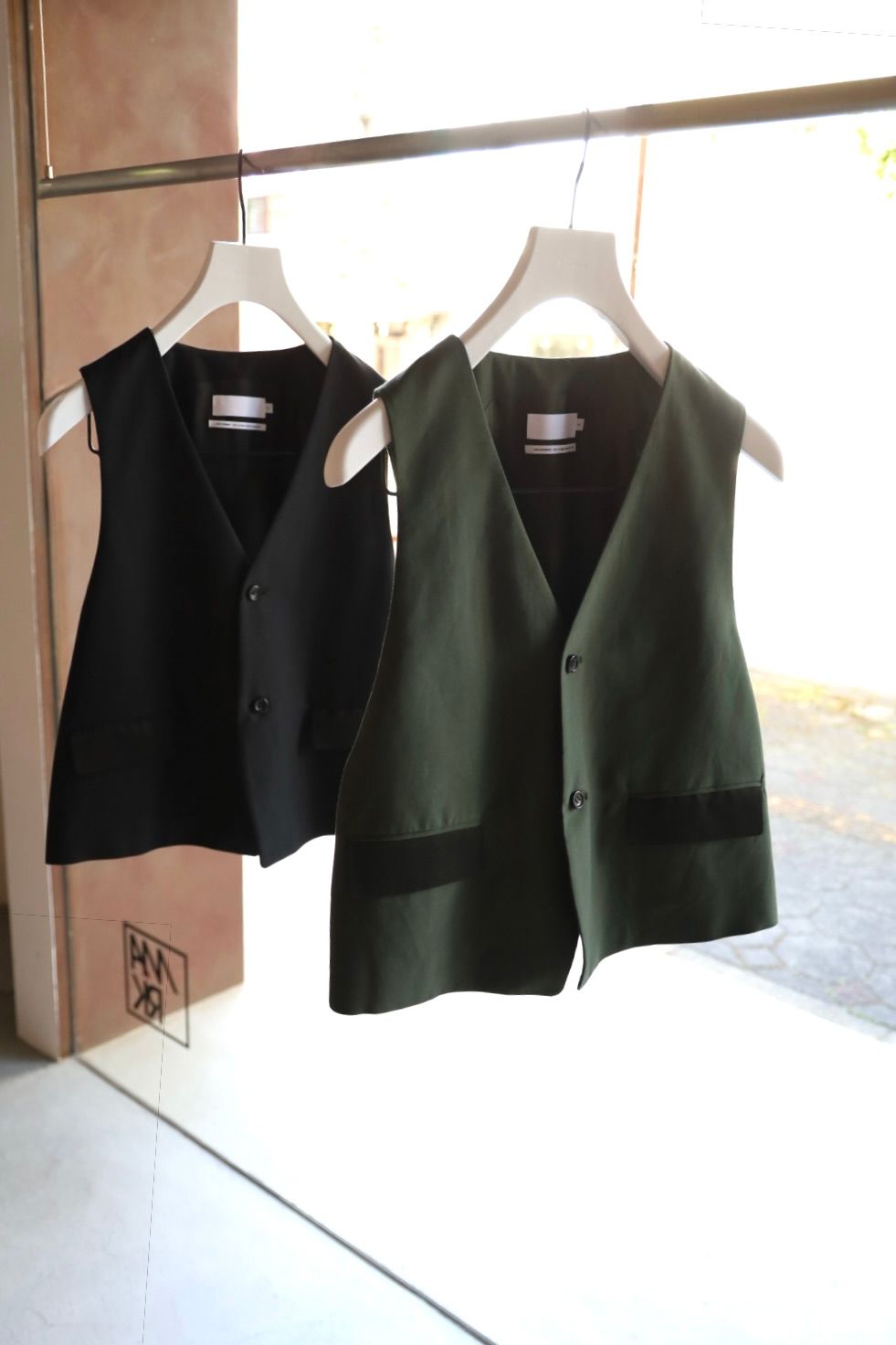 Graphpaper 25AW Women's Cotton Cupro Back Satin Gilet(GL253-30346)BLACK☆9月6日(土)発売！