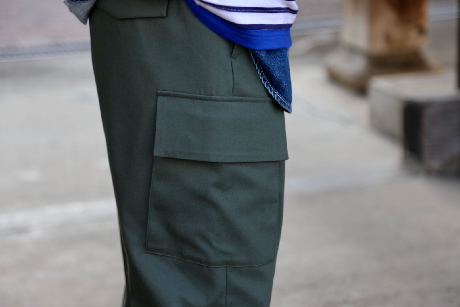 Graphpaper Wooly Cotton Easy Military Pants style.2021.2.21