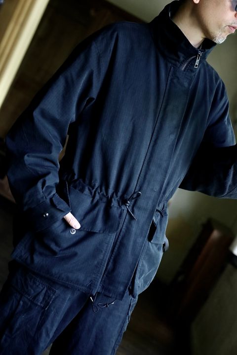 A.PRESSE Silk Ripstop Royal Canadian Air Force Jacketスタイル.2024.8.24.