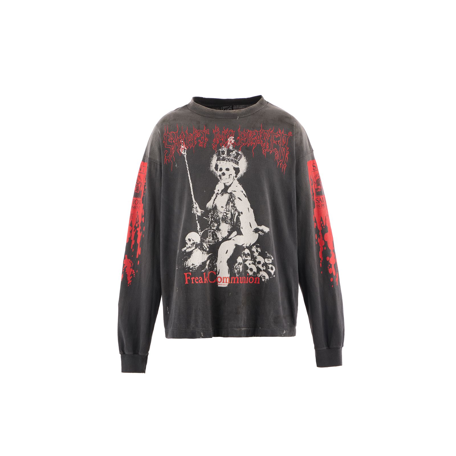 セントマイケル Tシャツ SAINT IS A KISS LS TEE(SM-HR1-0000-028)BLACK★9月13日(土)発売！