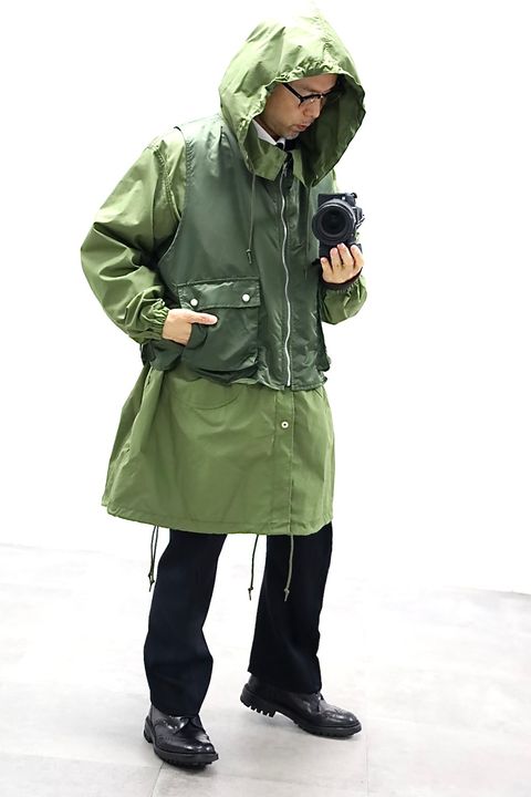 COMME des GARCONS HOMME 26FW リバーシブルモッズコートスタイル