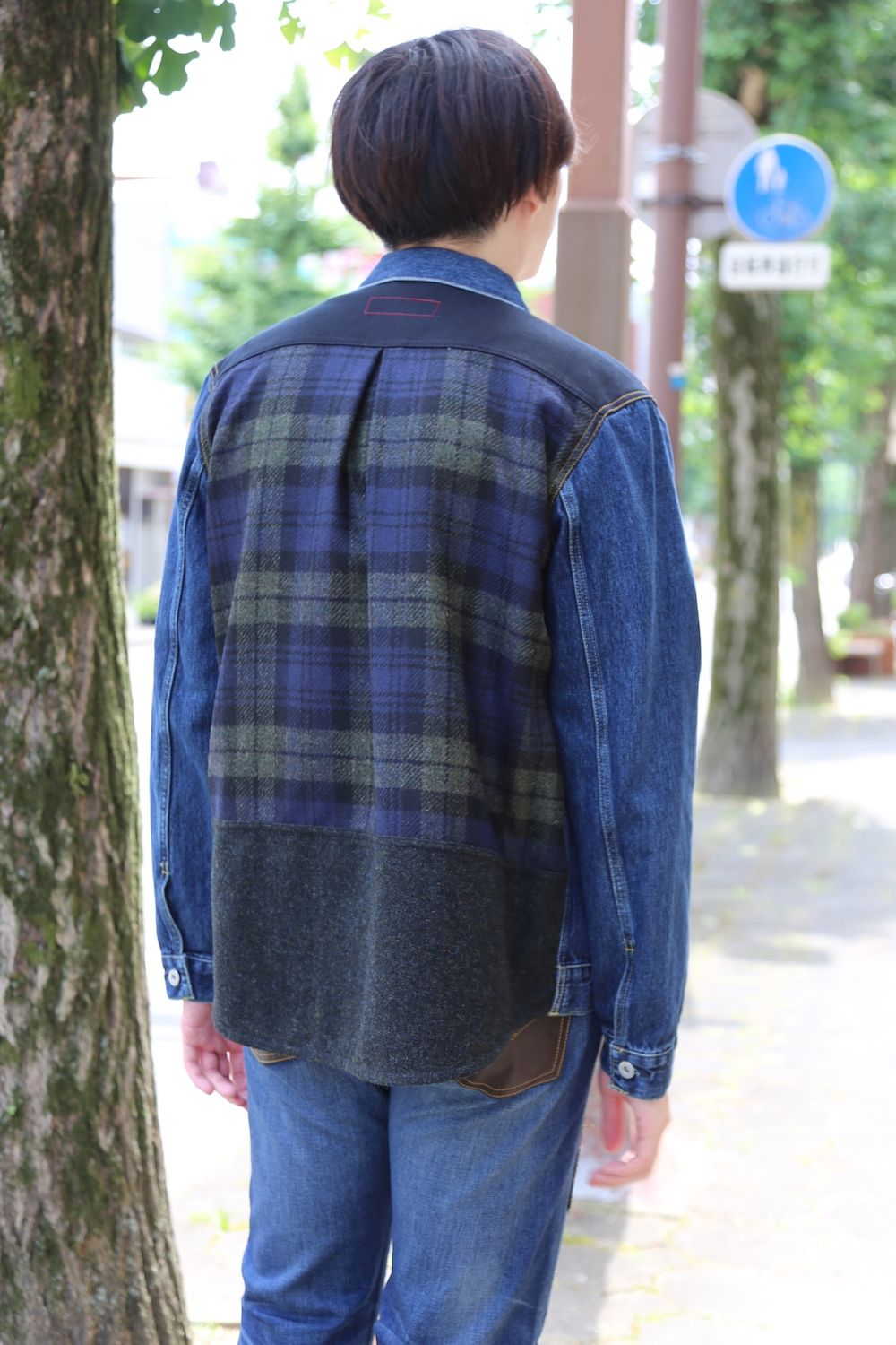 JUNYA WATANABE COMME des GARCONS MAN 綿デニム×ウールツイルチェック ...