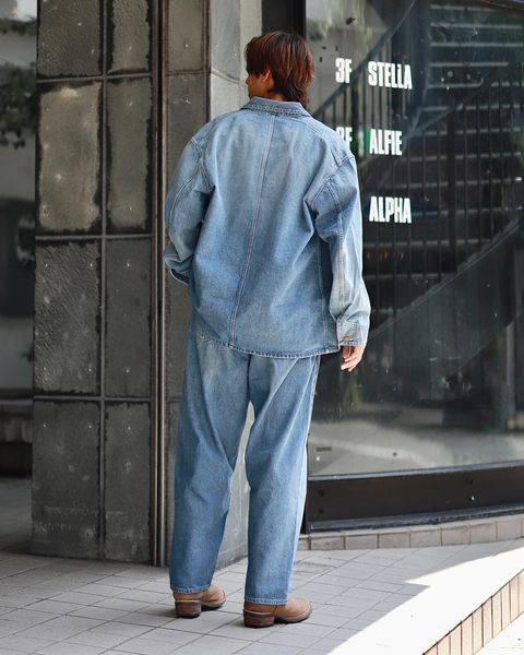 blurhms 23FW 13.5oz Selvage Denim Coverallスタイル