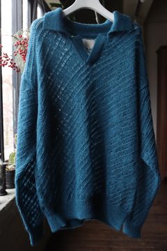 YOKE ヨーク24SS SILK MOHAIR PULLOVER SWEATER(YK24SS0671S)PEACOCK☆2月3日(土)発売！