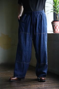 Gurank 25FW 8オンスダブルニーパンツ 8oz raw denim double knee pant (2550)INDIGO
