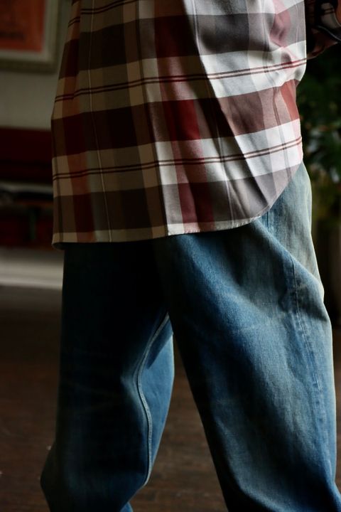 Graphpaper 22AW Viscose Check Oversized B.D. Shirtスタイル.2022.8.13.