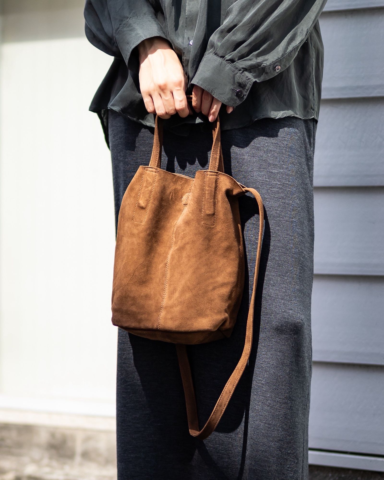 Morphee / モルフェトートバッグ 2WAY SMALL TOTE(SHORT) SUEDE[COFFEE BROWN]☆新作発売！