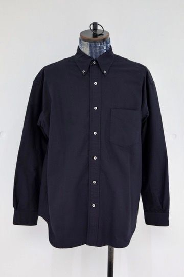 グラフペーパー26SS Oxford L/S B.D Box Shirt (GM261-50020B)BLACK☆1月10日(土)発売！