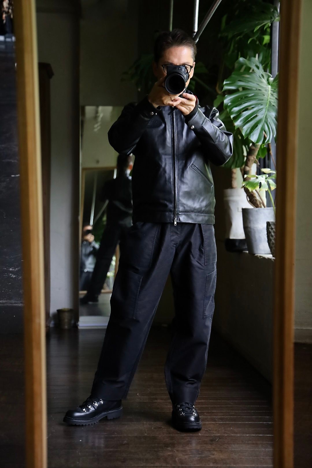 LASTMAN 24AW ラストマン大久保篤志 LEATHER DRIZZLER JACKETスタイル2024.10.25.