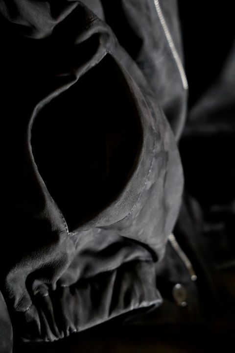 A.PRESSE Nubuck Leather Down Jacketスタイル