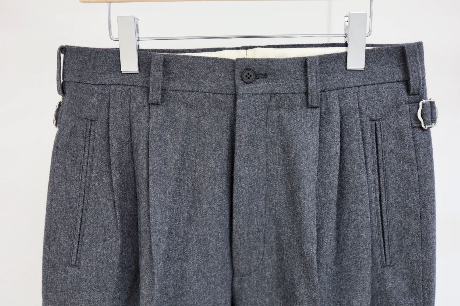 コムデギャルソンオム25FW ウールフラノパンツ(HP-P035-051)CHARCOAL☆11月1日(土)発売!