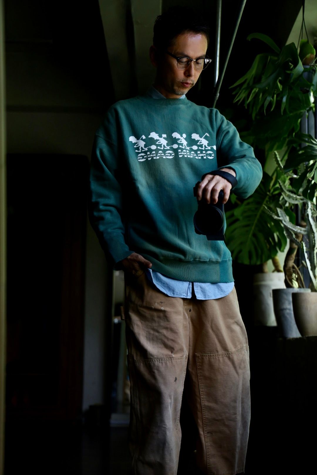 LAST 1】BOWWOW「CHAIN GANG SWEATSHIRTS AGING - スウェット