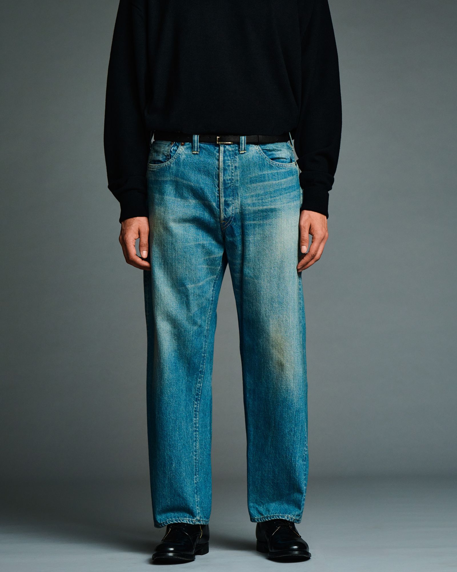 A.PRESSE - アプレッセ 2026 STYLE2 No.2 Washed Denim Pants(AP-4008